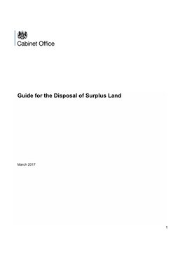 Guide for the Disposal of Surplus Land