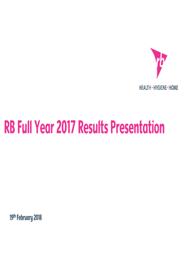 RB Full Year 2017 Results Presentation