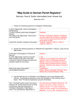 “Map Guide to German Parish Registers”