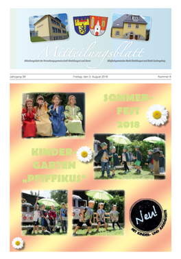 Sommer- Fest 2018 Kinder- Garten „Pfiffikus“