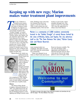 Marion Makes Water Treatment Plant Improvments