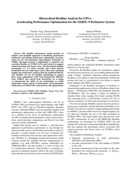 Hierarchical Roofline Analysis for Gpus: Accelerating Performance