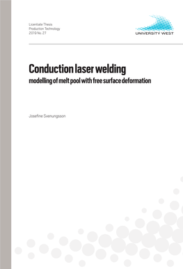 Conduction Laser Welding
