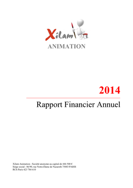 Rapport Financier Annuel
