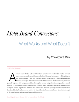 Hotel Brand Conversions