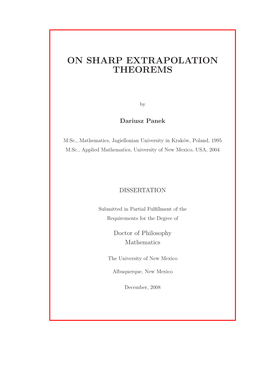 On Sharp Extrapolation Theorems