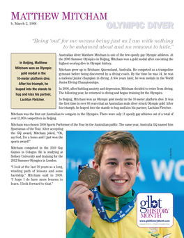 Matthew Mitcham B