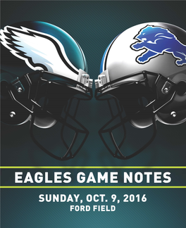 Eagles Game Notes Philadelphia Eagles Game Notes