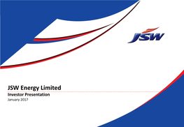 JSW Energy Presentation