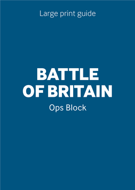 Ops Block Battle of Britain: Ops Block