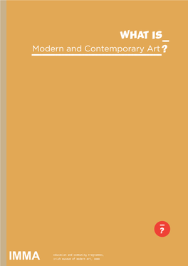 Resource What Is Modern and Contemporary Art
