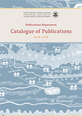 Catalogue of Publications