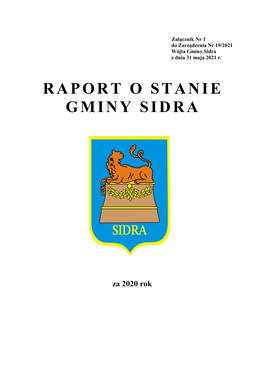 Raport O Stanie Gminy Sidra