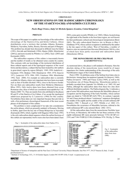 New Observations on the Radiocarbon Chronology of the Starčevo-Criş And