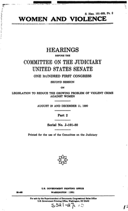 Senate Hearings in 1990