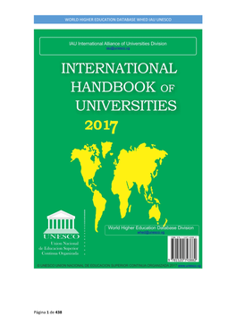 World Higher Education Database Whed Iau Unesco