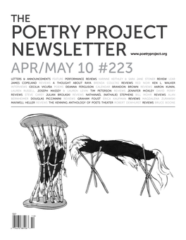 Poetry Project Newsletter