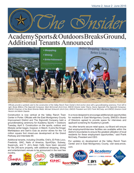 Academy Sports & Outdoors Breaks Ground, Additional Tenants