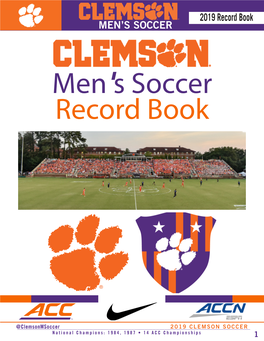 MEN's SOCCER 2019 Record Book