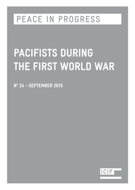 Pacifists During the First World War