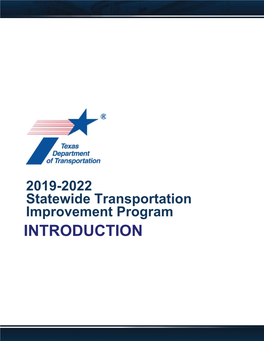2019-2022 Statewide Transportation Improvement Program INTRODUCTION
