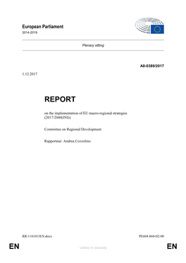 European Parliament Report on The
