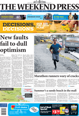 Marathon Runners Wary of Cracks Zontal Rather Than Vertical