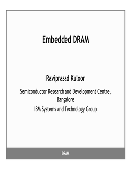 Embedded DRAM