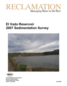 El Vado Reservoir 2007 Sedimentation Survey