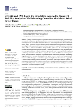 MOSAIK and FMI-Based Co-Simulation Applied to Transient Stability Analysis of Grid-Forming Converter Modulated Wind Power Plants