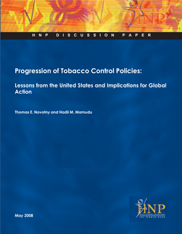 Discussion Paper. Progression of Tobacco Control