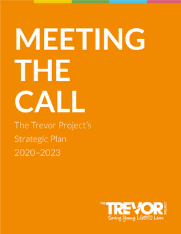 The Trevor Project's Strategic Plan 2020–2023