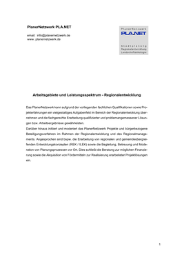 Regionalentwicklung