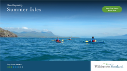 Sea Kayaking View Trip Dates Summer Isles Book Now
