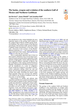 The Basins, Orogens and Evolution of the Southern Gulf of Mexico and Northern Caribbean