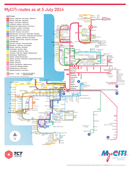 Myciti Routes As at 5 July 2014