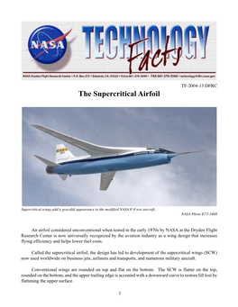 The Supercritical Airfoil