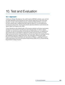 + Part 10: Test and Evaluation