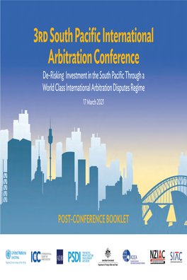 3RD SOUTH PACIFIC INTERNATIONAL ARBITRATION CONFERENCE • 17 March 2021 Plenary Sessions Session Time by Location: 10:15 A.M.–12:00 P.M