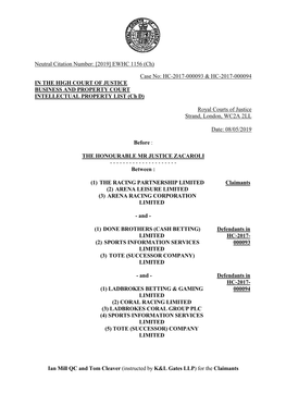 High Court Judgment Template