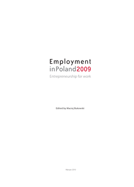 Employment in Poland 2009 Entrepreneurship for Work