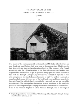 Centenary Curragh Chapel 1958