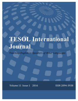 TESOL International Journal!