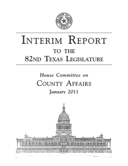 Interim Report to the 82Nd Texas Legislature