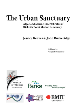 E Urban Sanctuary Algae and Marine Invertebrates of Ricketts Point Marine Sanctuary