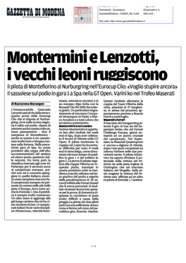 Monterminie Lenzotti I Vecchi Leoni Rusmiscono