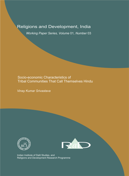 Socio-Economic Characteristics of Tribal Communities That Call Themselves Hindu