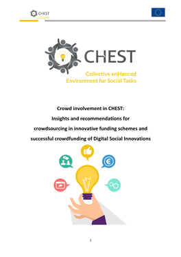 Crowd Involvement in CHEST: Insights and Recommendations for Crowdsourcing in Innovative Funding Schemes and Successful Crowdfunding of Digital Social Innovations