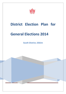 District Election Plan for General Elections 2014
