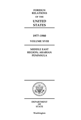 DOS: Foreign Relations of the United States: 1977-1980